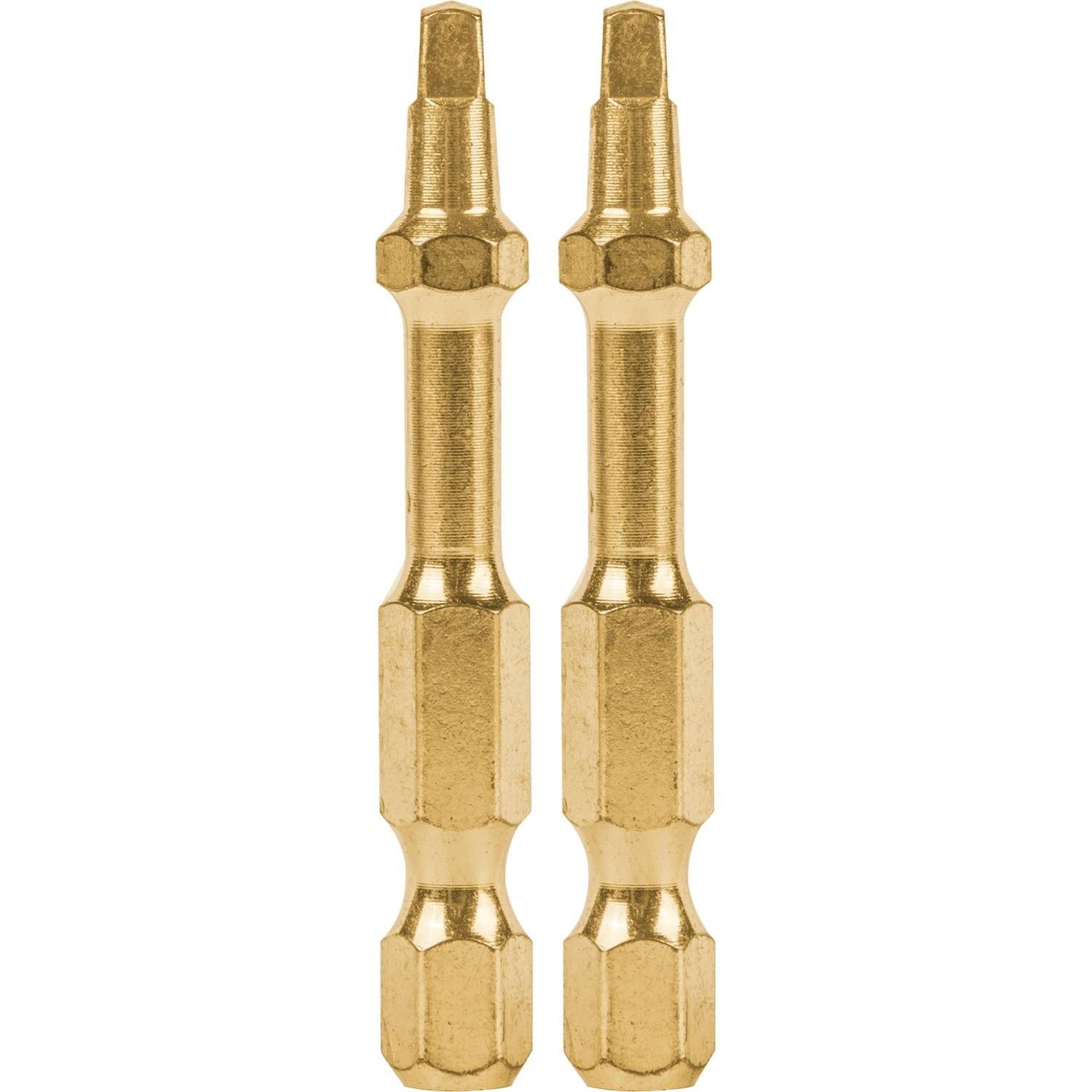 Makita B-60501 Impact Gold #2 Square Recess 2″ Power Bit, 2/Pk