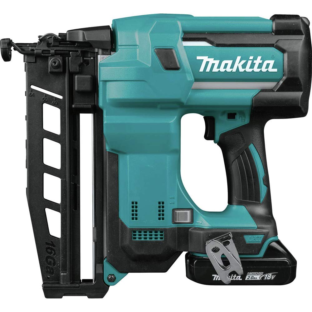 Makita XNB02RJ 18V LXT 2-1/2" Straight Finish Nailer Kit, 16 Ga