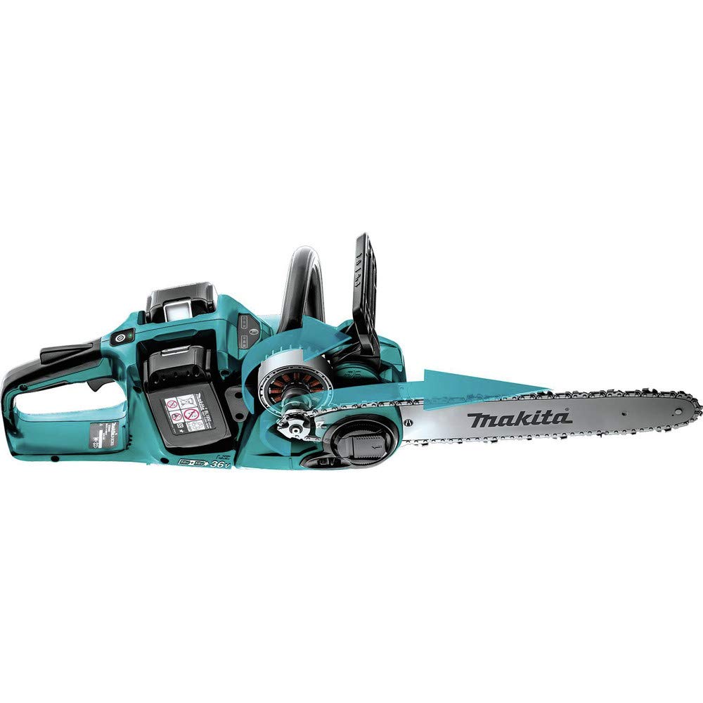 2923-makita-xcu07pt-18v-x2-36v-lxt-lithium-ion-brushless-cordless-5.0ah-14-chain-saw-kit-teal-4.jpg Makita XCU07PT 18V X2 (36V) LXT Lithium-Ion Brushless Cordless (5.0Ah) 14" Chain Saw Kit, Teal