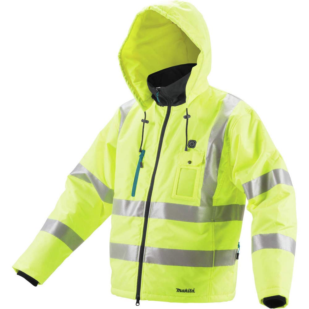 Makita DCJ206ZM 18V LXT High Visibility Heated Jacket, Medium, Fluorescent