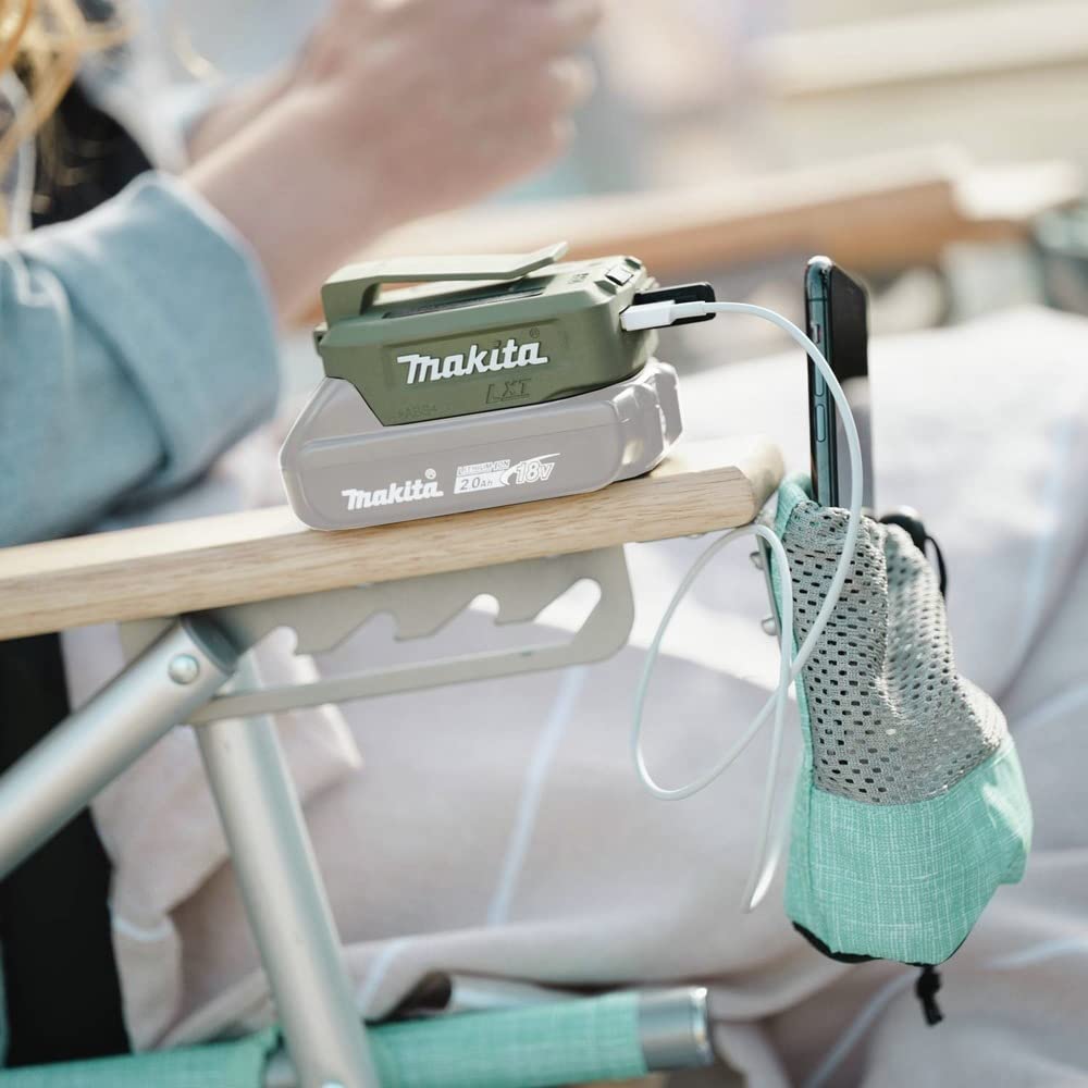 3474-makita-adadp05-outdoor-adventuretm-18v-lxt-cordless-power-source-power-source-only-usb-camo-green-4.jpg Makita ADADP05 Outdoor Adventure™ 18V LXT® Cordless Power Source, Power Source Only, USB, Camo Green