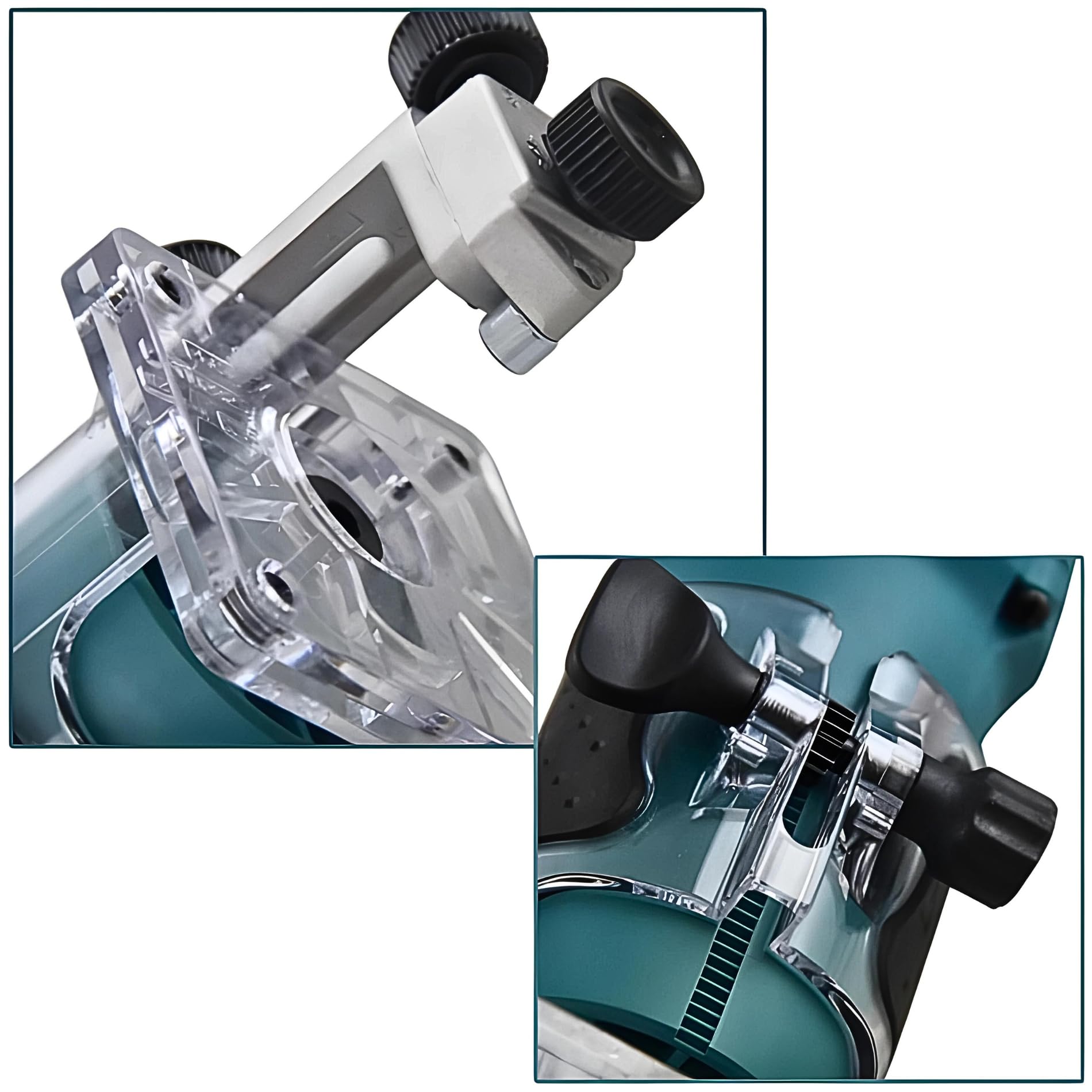 Makita 3709 1/4" Fixed Base Laminate Trimmer Teal