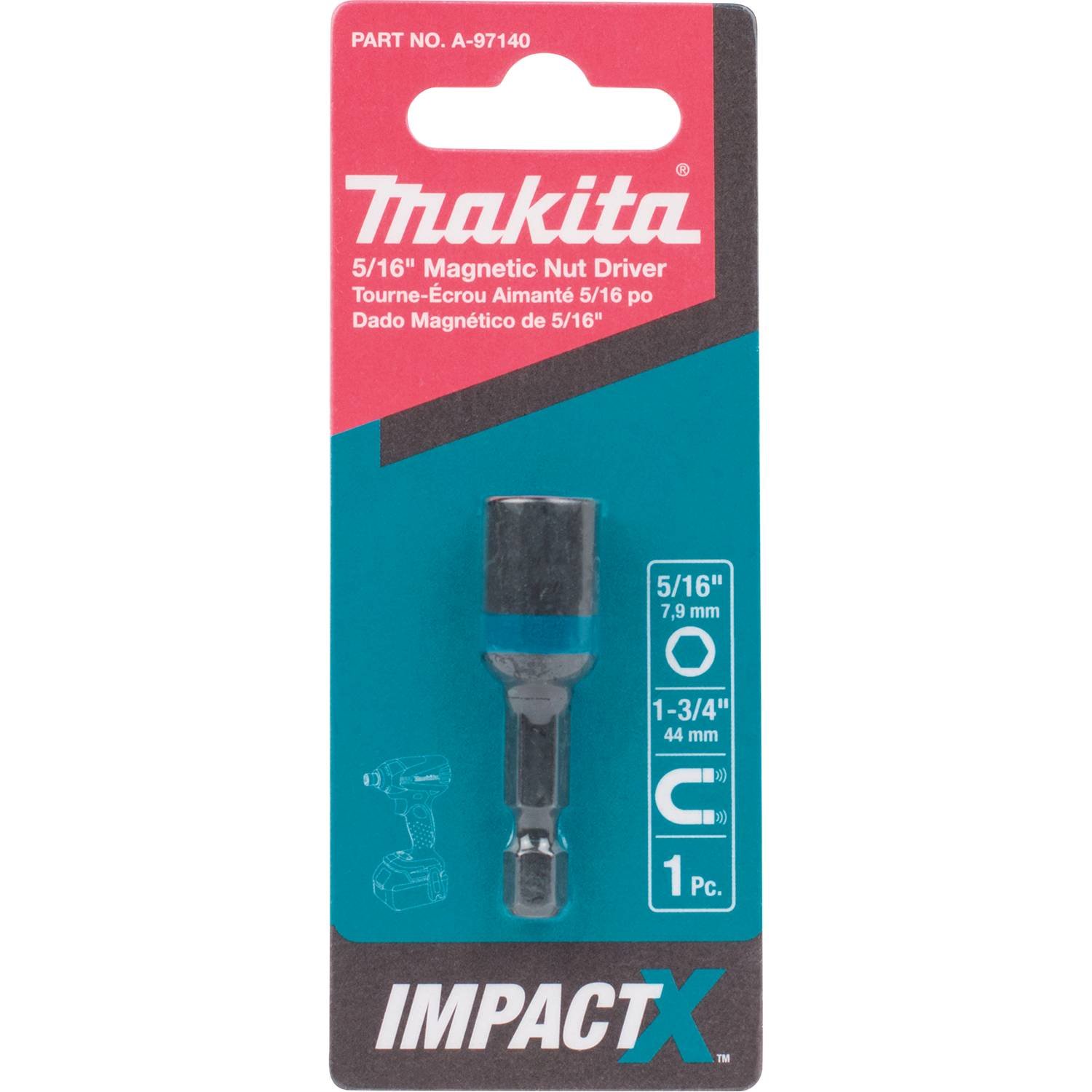 Makita A-97140 Impactx 5/16″ x 1-3/4″ Magnetic Nut Driver