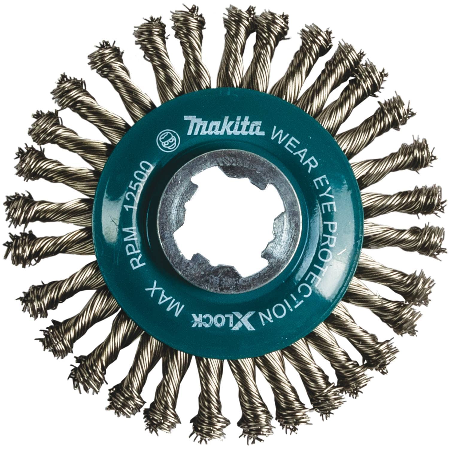 Makita D-72609 X-Lock 4-1/2" Stainless Steel Stringer Bead Twist Wire Wheel