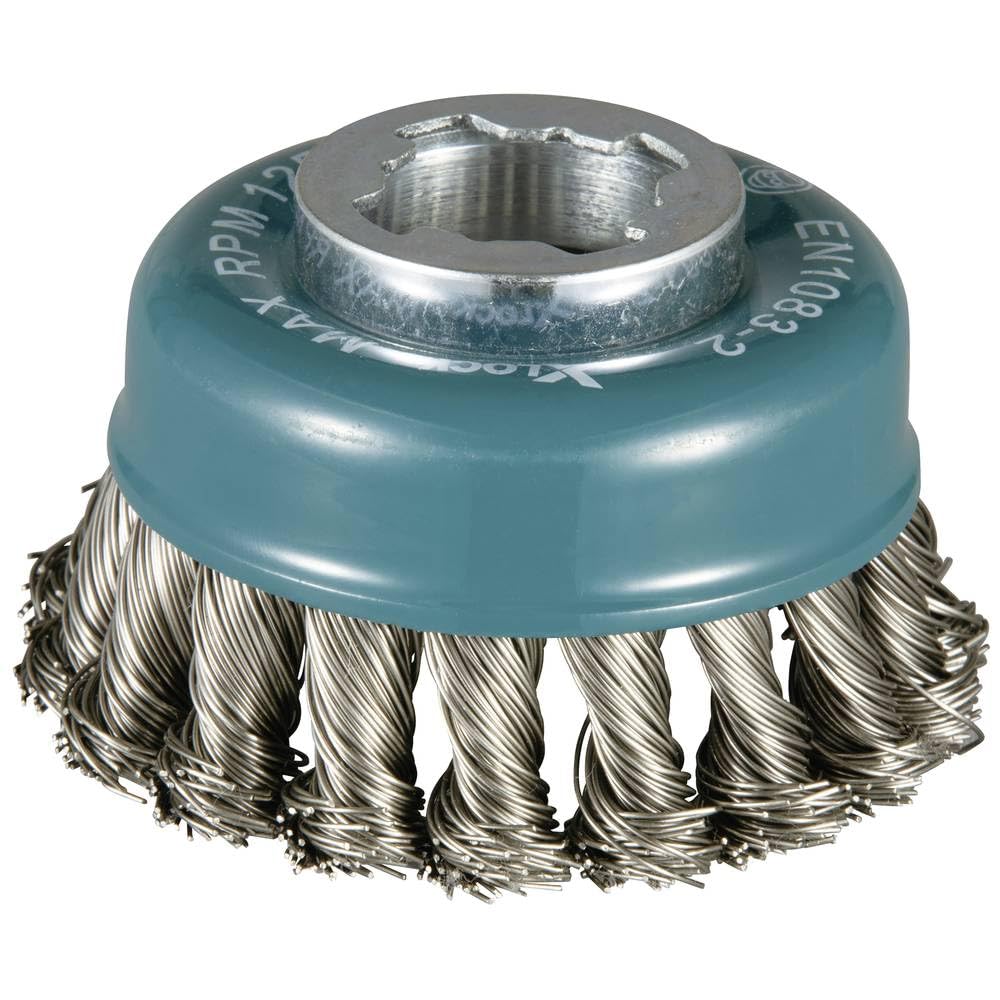 Makita D-72578 X-Lock 3-1/8" Stainless Steel Knot Wire Cup Brush