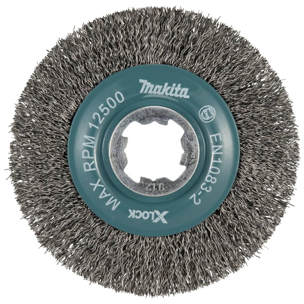 Makita D-72665 X-Lock 4-1/2" Carbon Steel Crimped Wire Wheel Brush