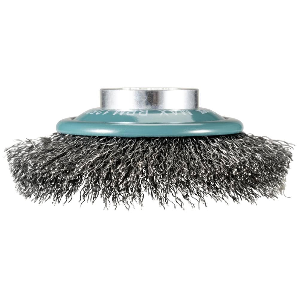 Makita D-73190 X-Lock 4" Carbon Steel Crimped Wire Bevel Brush