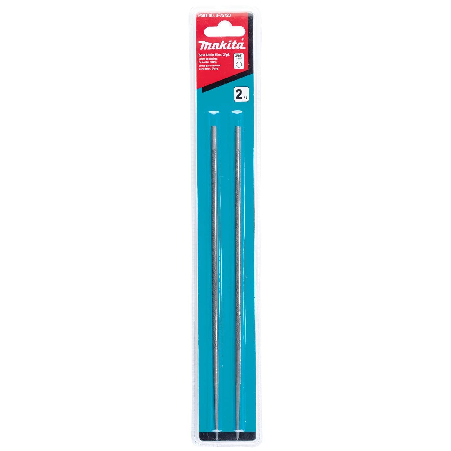 Makita D-75720 3/16" Round Saw Chain Files, 2/pk