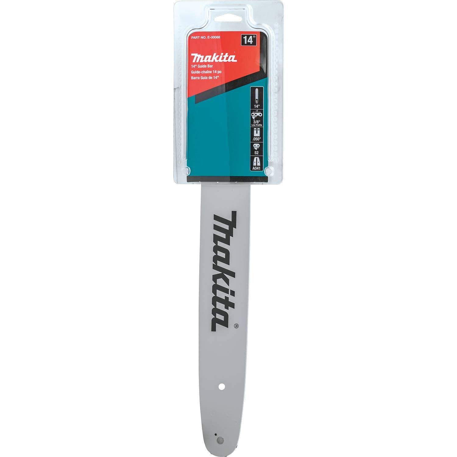 Makita E-00088 14" Guide bar, 3/8ā LP.050ā, Silver
