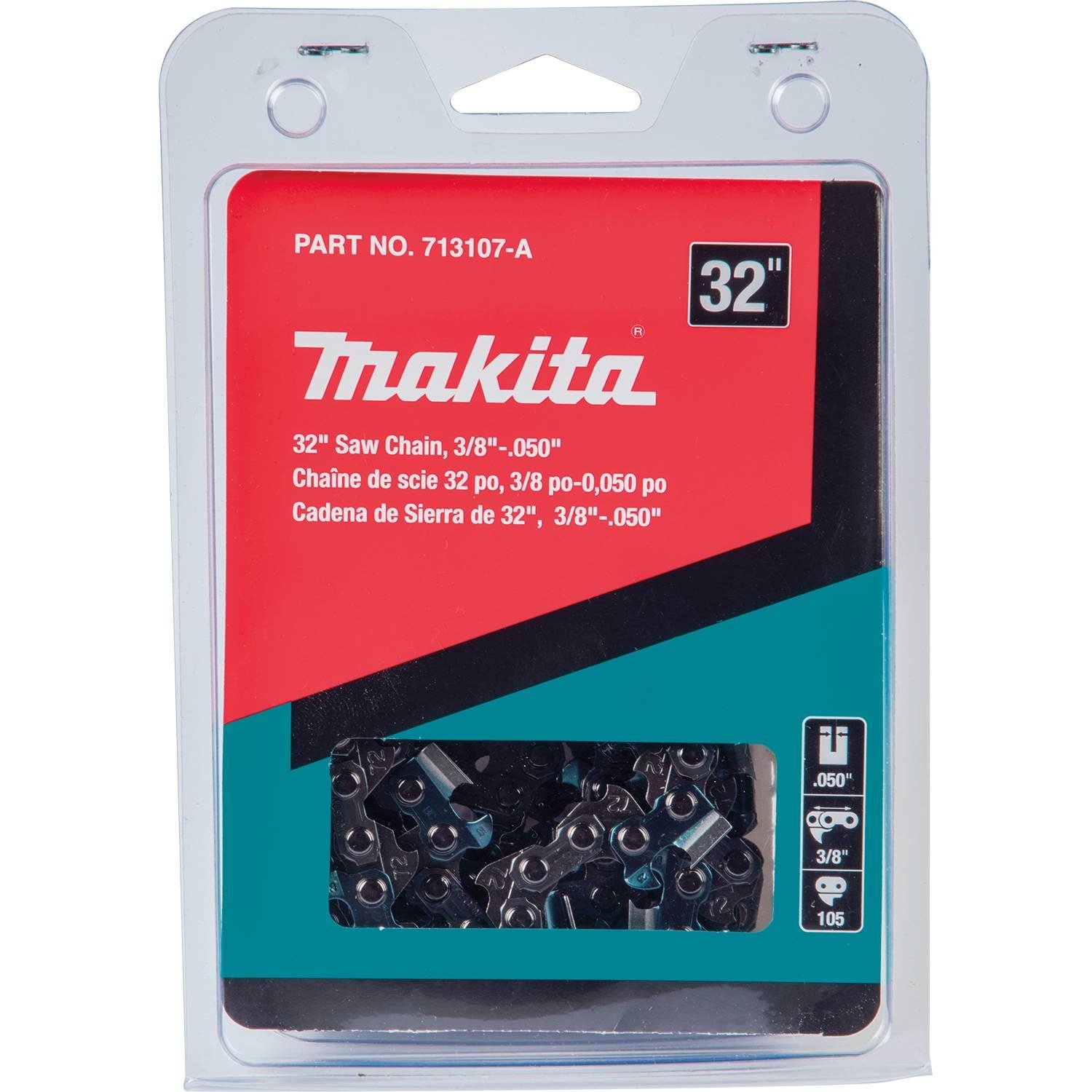 Makita 713107-A 32" Saw Chain, 3/8", .050"