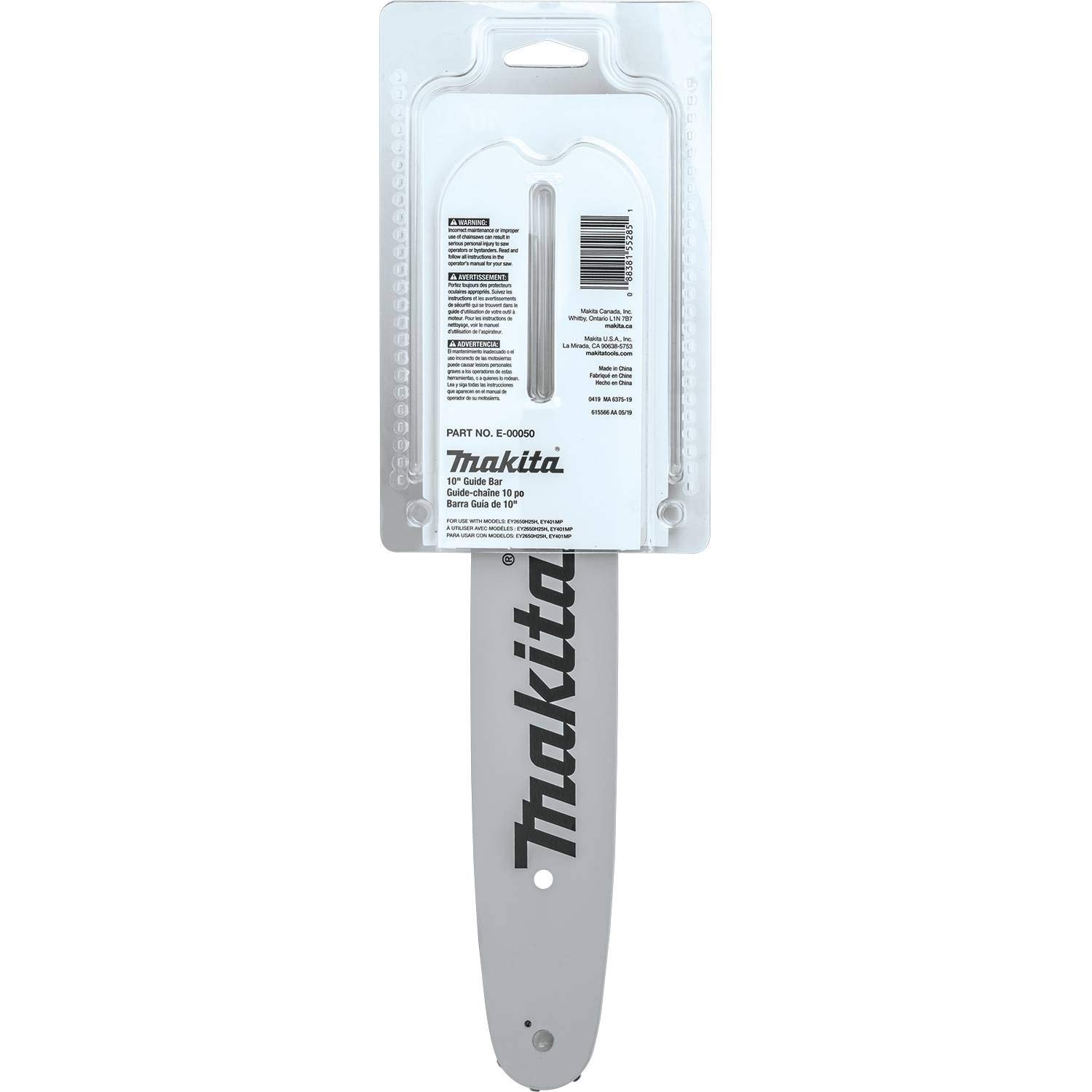 565-makita-e-00050-10-guide-bar-3-8-lp-.050-3.jpg Makita E-00050 10" Guide Bar, 3/8” LP, .050”