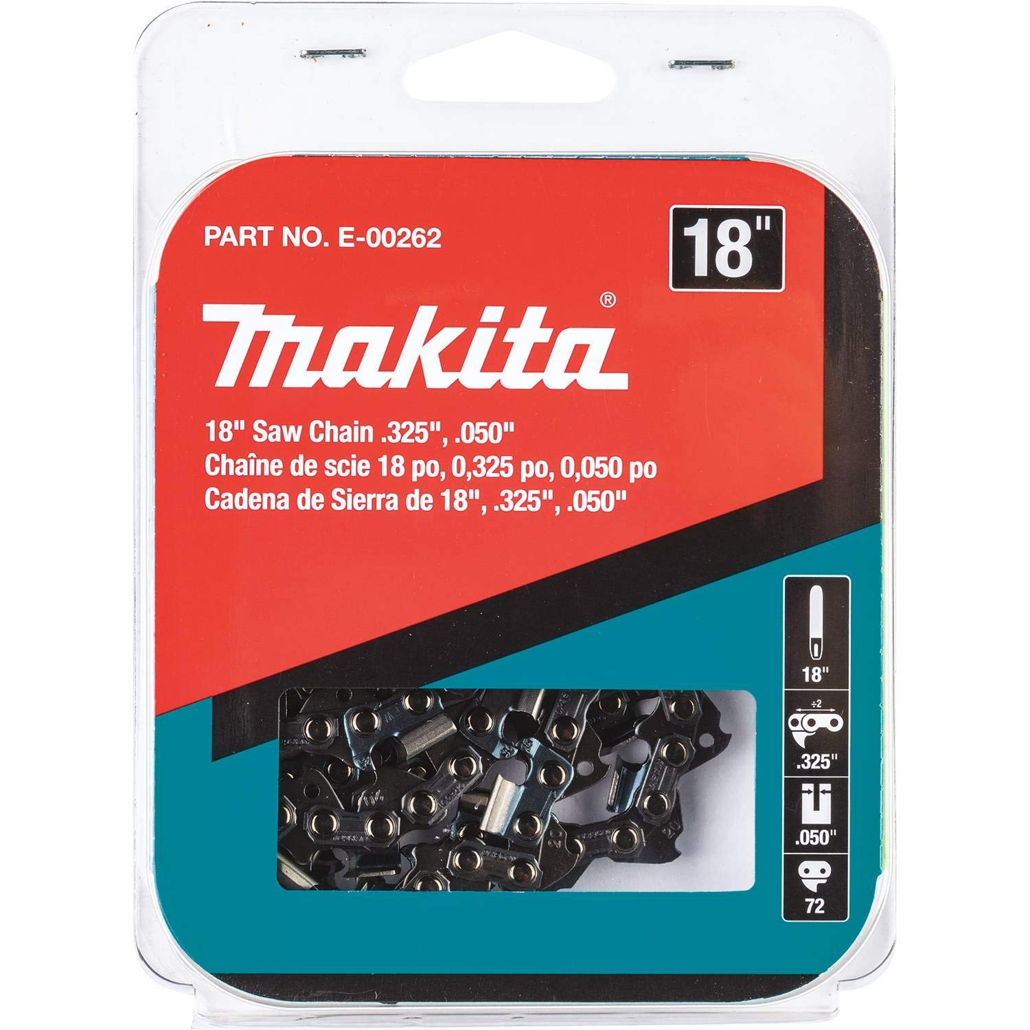 Makita E-00262 18" Saw Chain, .325", .050"