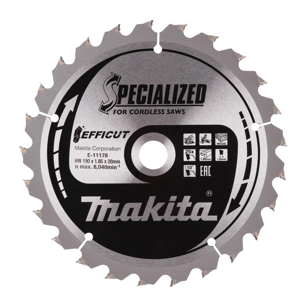 Makita E-11112 7-1/2" 25T Carbide-Tipped Max Efficiency Miter Saw Blade