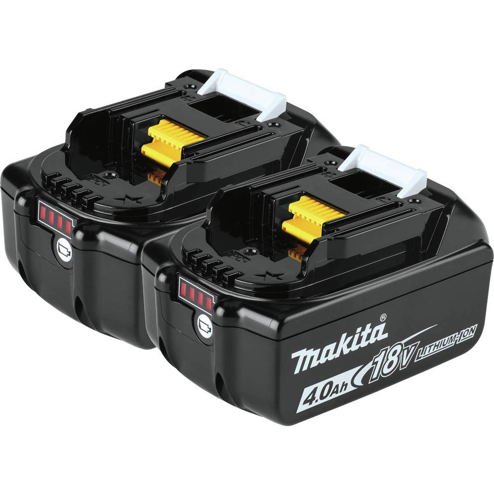 Makita BL1840B-2 18V LXT Lithium-Ion 4.0Ah Battery Twin Pack, Black
