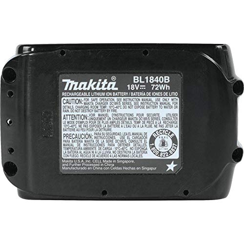 67-makita-bl1840b-2-18v-lxt-lithium-ion-4.0ah-battery-twin-pack-black-6.jpg Makita BL1840B-2 18V LXT Lithium-Ion 4.0Ah Battery Twin Pack, Black