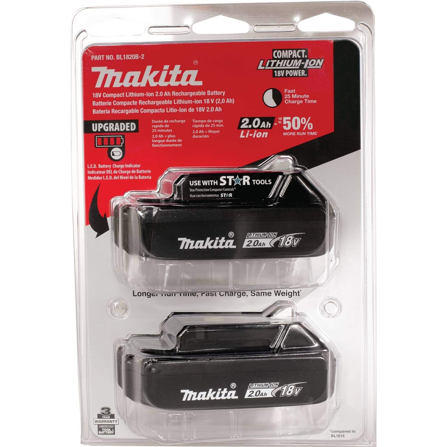 70-makita-bl1820b-2-18v-compact-lithium-ion-2.0ah-battery-twin-pack-8.jpg Makita BL1820B-2 18V Compact Lithium-Ion 2.0Ah Battery Twin Pack