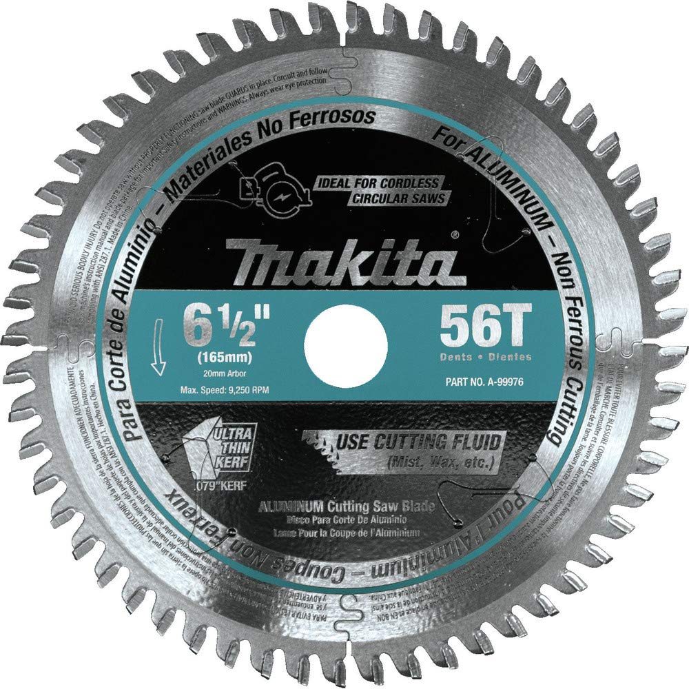 Makita A-99976 6-1/2" 56T Carbide-Tipped Cordless Plunge Saw Blade
