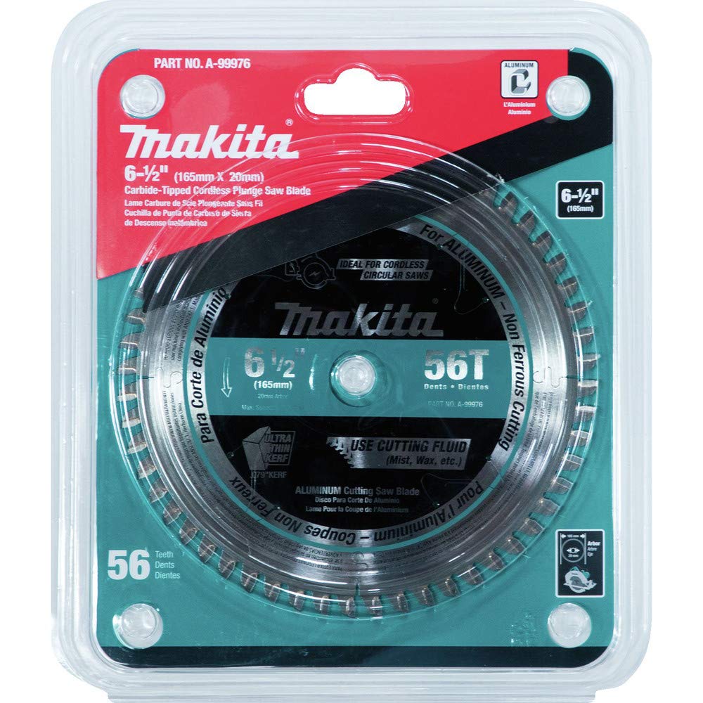 Makita A-99976 6-1/2" 56T Carbide-Tipped Cordless Plunge Saw Blade