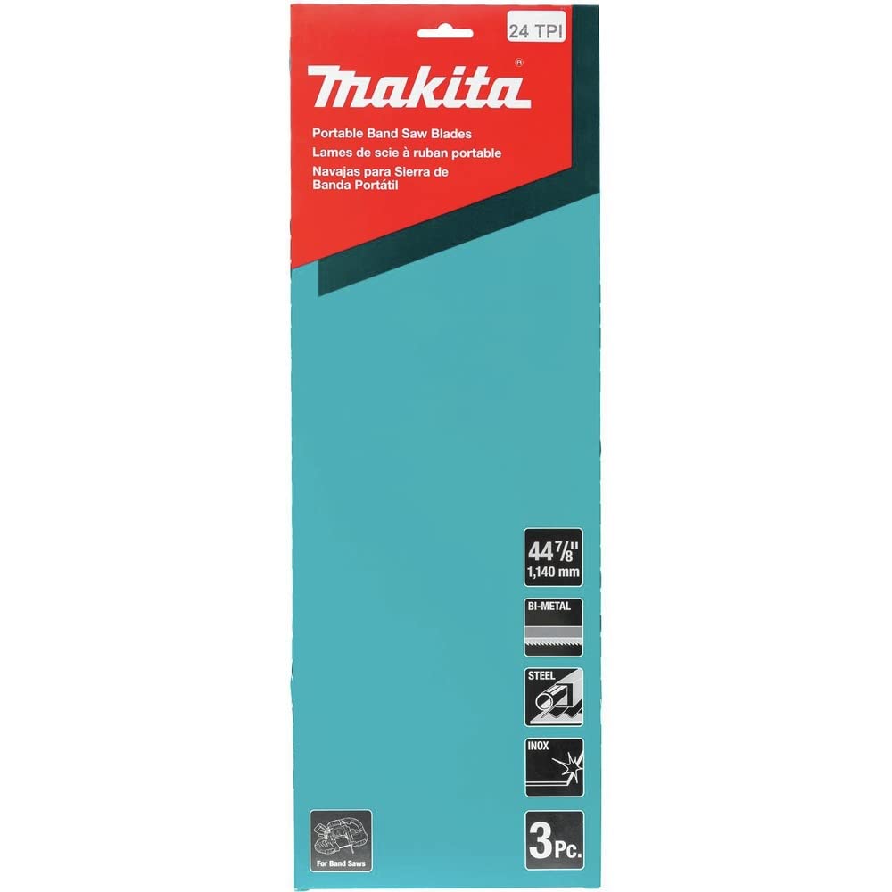 Makita T-05599 44-7/8" 24 TPI Bi-Metal Portable Band Saw Blade, 3/pk