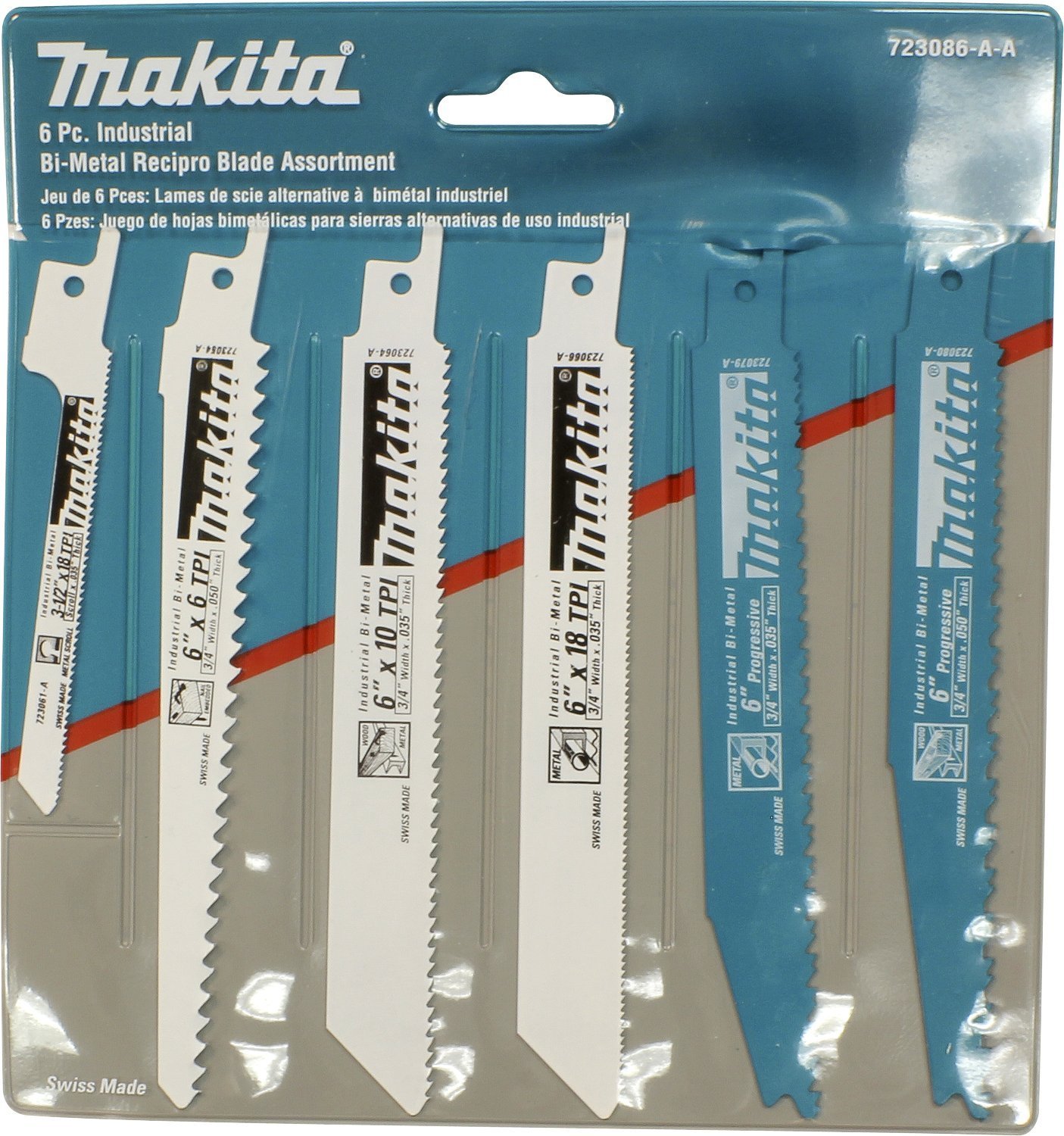 Makita - 6Pc Recip Blade (723086-A-A)