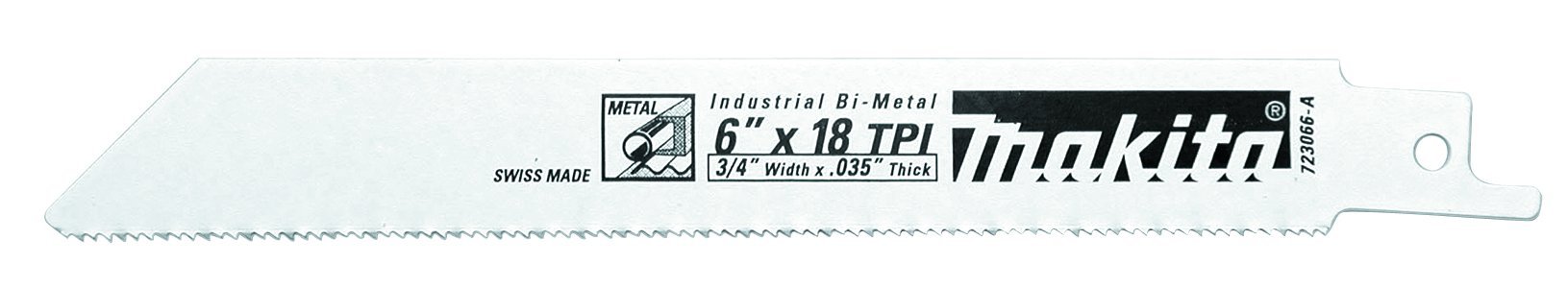 Makita 723066-A-100 6-Inch 18-TPI Metal Cutting Reciprocating Saw Blade