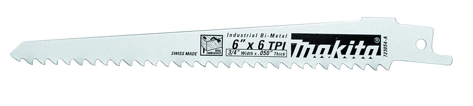 Makita 723053-A-5 9-Inch 3TPI Wood Cutting Recip Blade, 5-Pack , Green