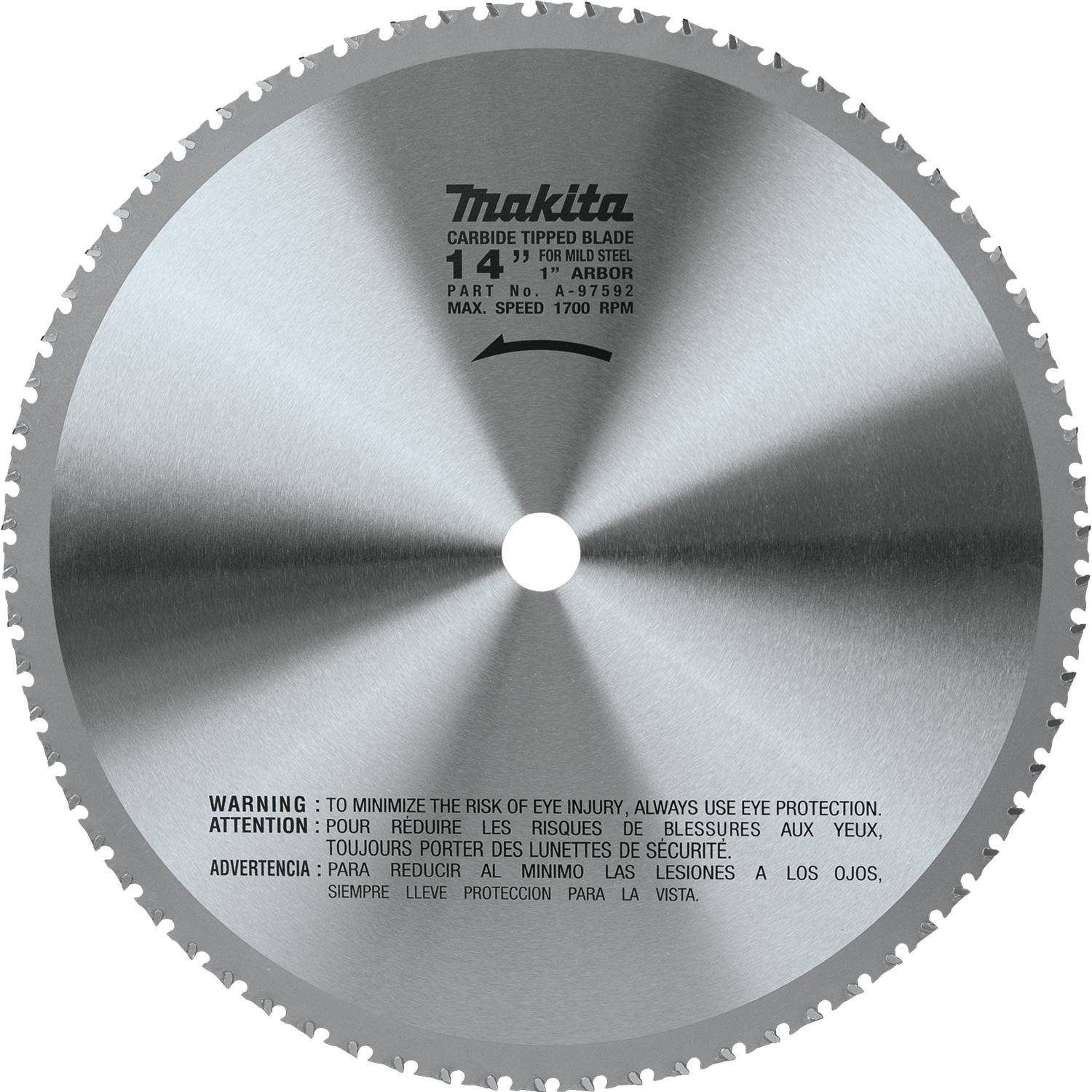 Makita A-97592 14" (70T) Carbide-Tipped Metal Cutting Blade, Ferrous Metal,