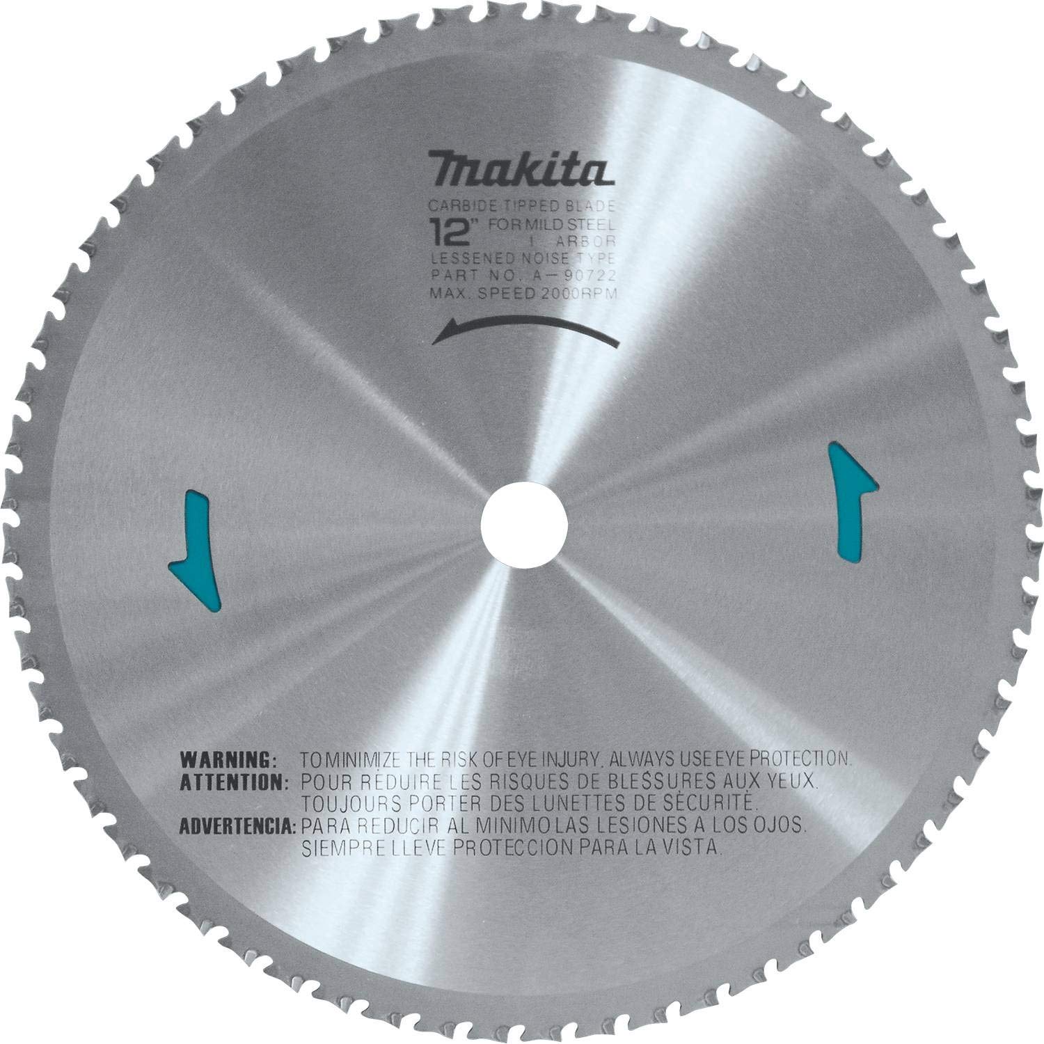 Makita A-90722 12-Inch 60-Teeth General Purpose Carbide-Tipped Saw Blade, Silver