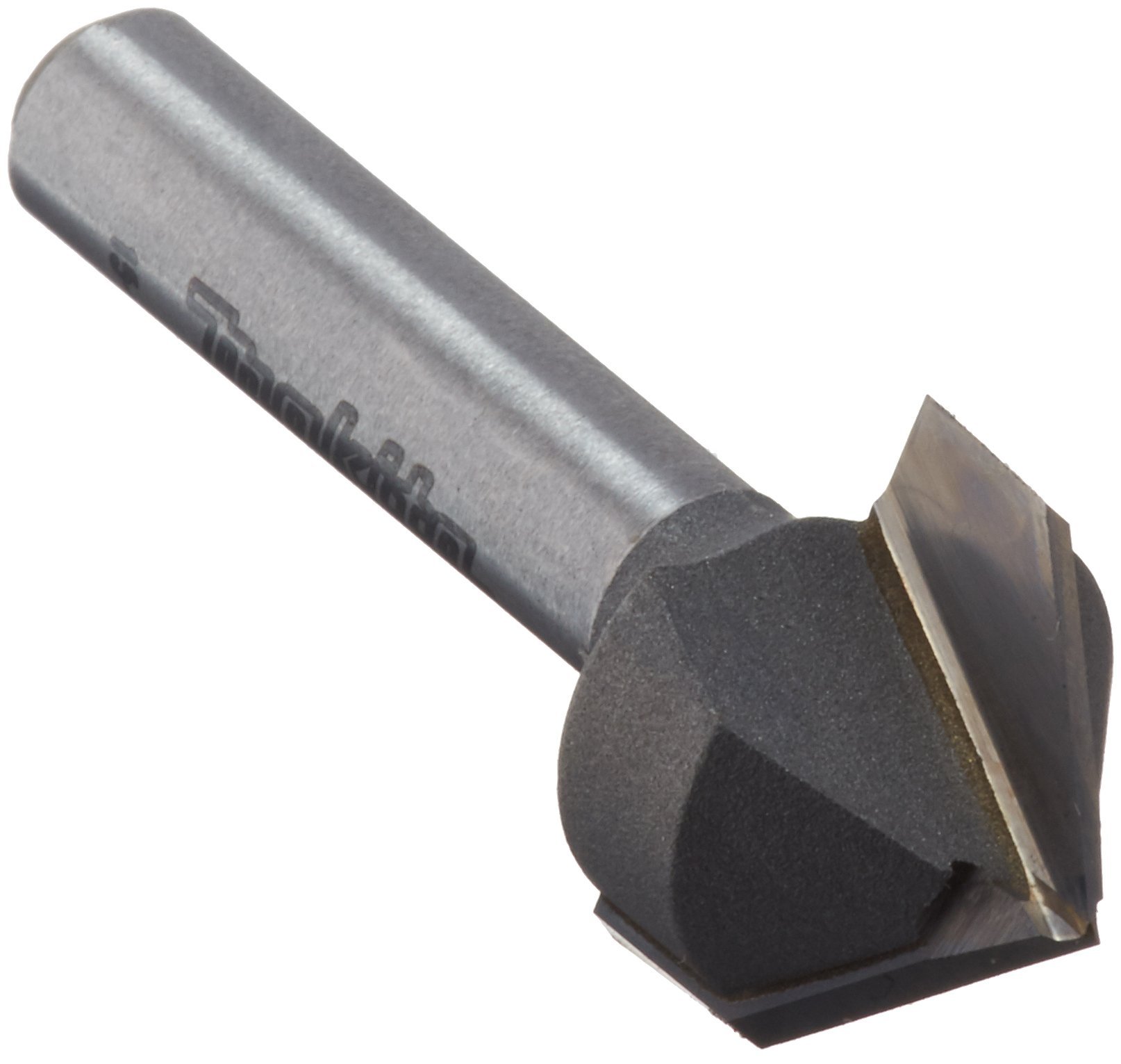Makita 733009-4A Router Bit, 5/8-Inch V.G., 2 Flute, 1/4-Inch SH, C.T.