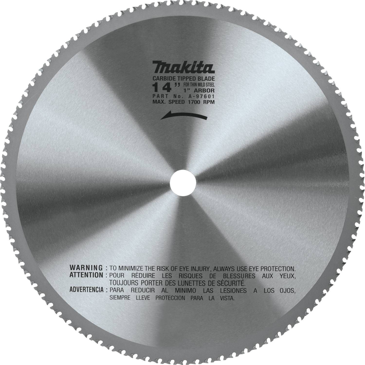 Makita A-97601 14" (90T) Carbide-Tipped Metal Cutting Blade, Ferrous Metal - Thin Gauge,